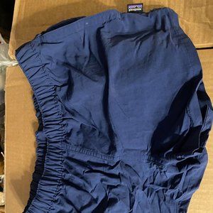 Patagonia barely baggies (women's M), navy blue